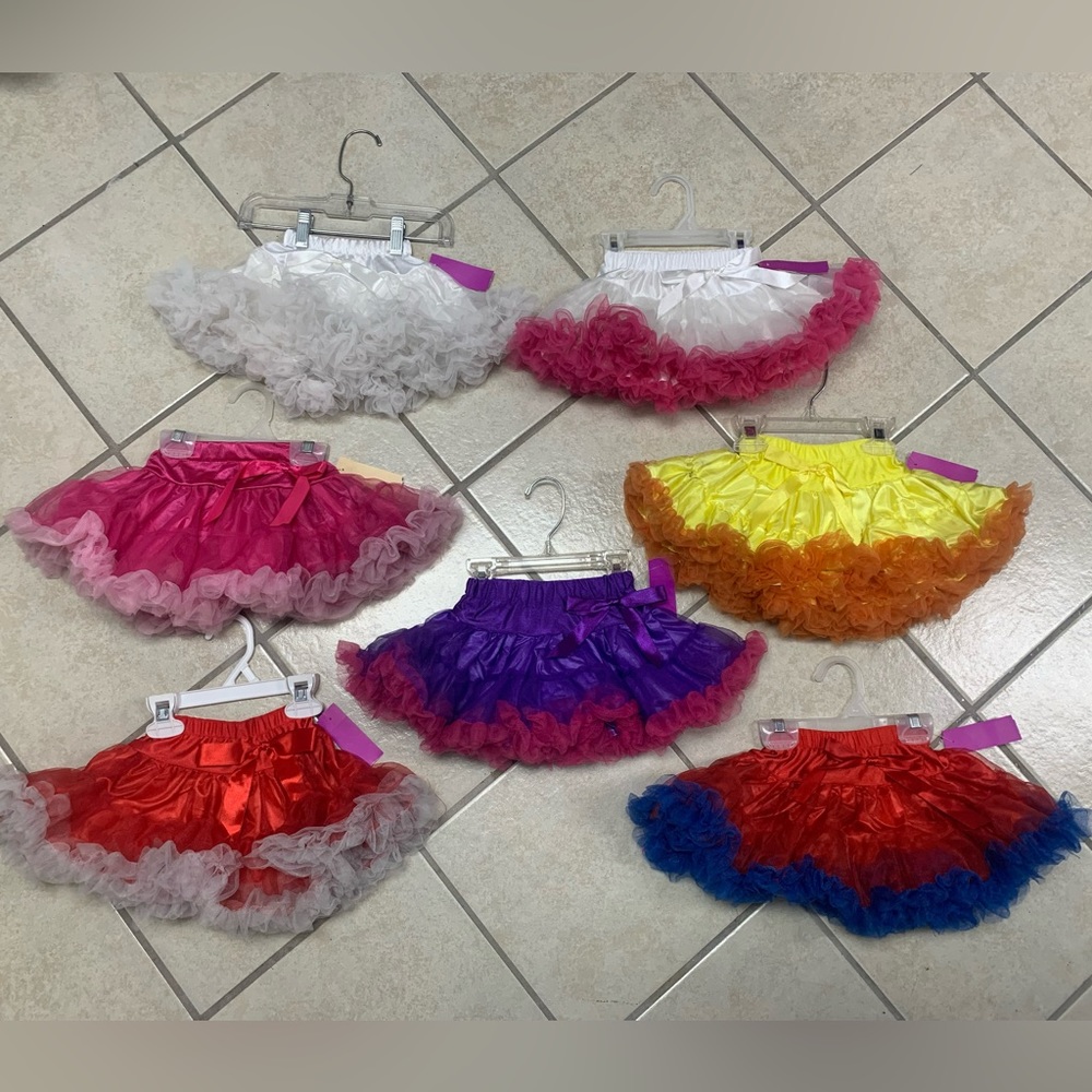 O/S Infant Toddler Pettiskirt Tutu Skirt Assorted Colors to Choose From NWT